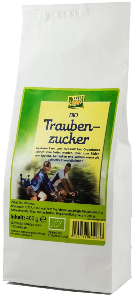 Zahar bio din struguri (dextroza), 400g Bio Vita