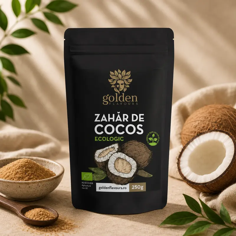 Zahăr de Cocos ECO/ BIO 250 g | Golden Flavours