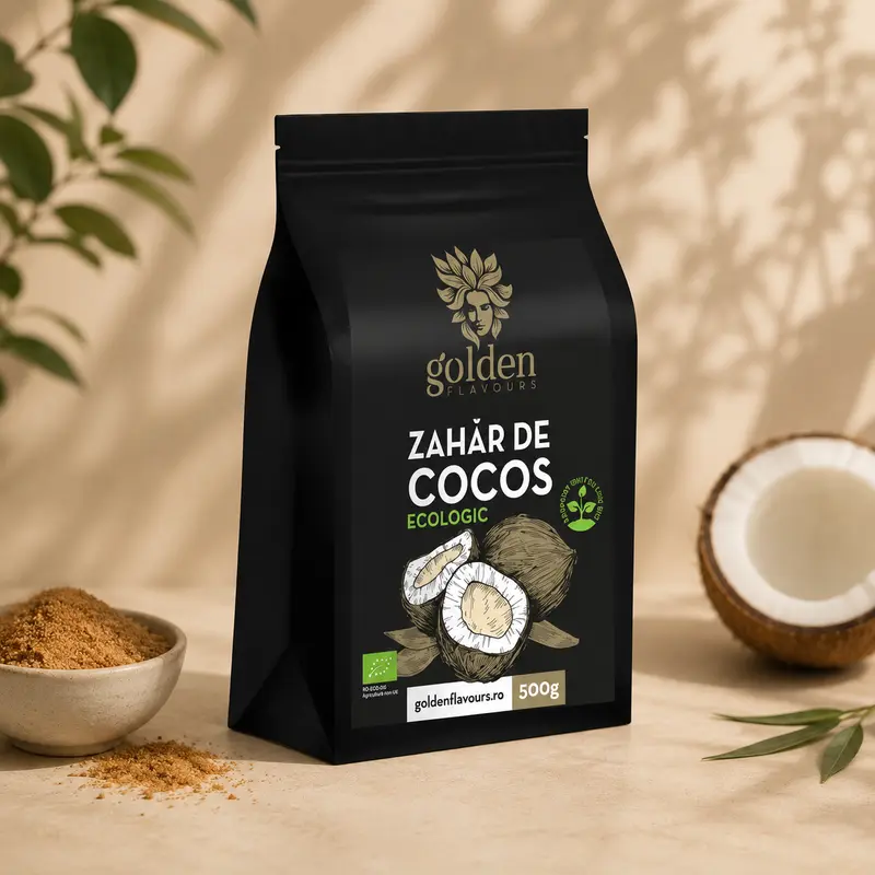Zahăr de Cocos ECO/ BIO 500 g | Golden Flavours