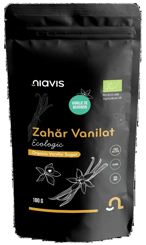 Zahăr vanilat bio 100 g – Niavis - Aromă de vanilie