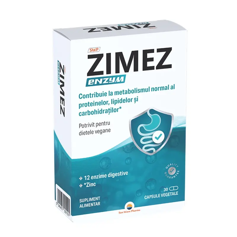Zimez Enzym 30 capsule vegetale – Sunwave Pharma