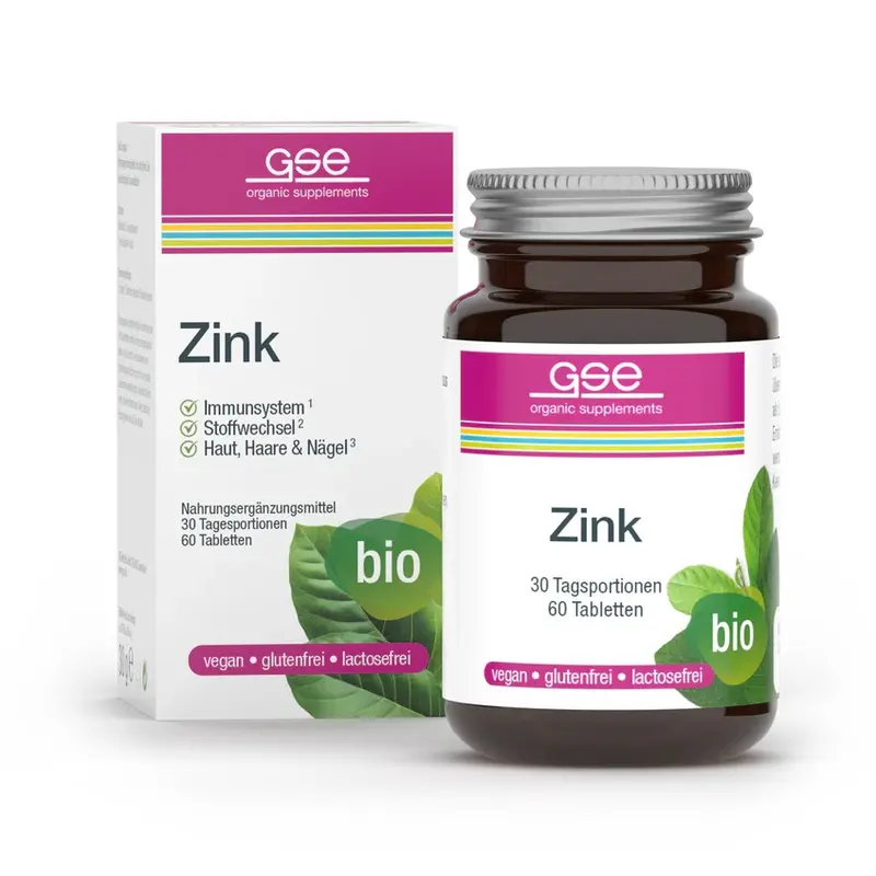 Zinc Bio Compact Vegan GSE 60 Pastile 500 mg 30 g