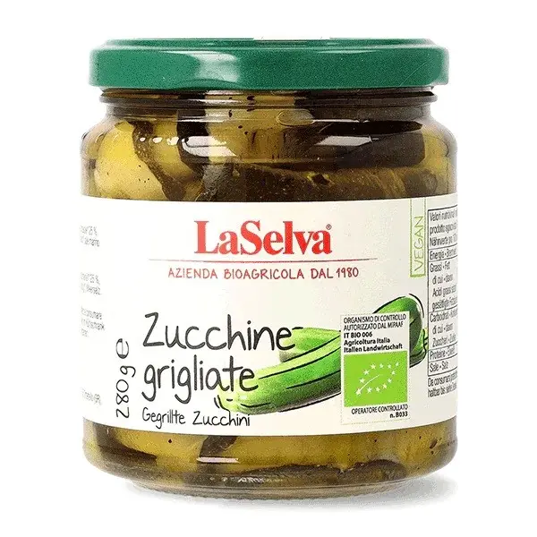 Zucchini bio la gratar in ulei, 280g LaSelva